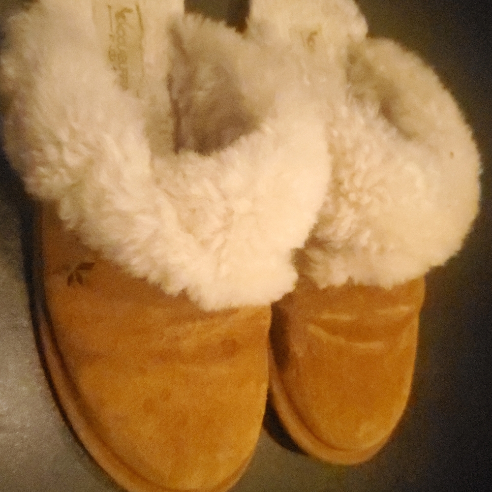 Koolaburra By UGG Milo Scuff Slipper Chestnut Suede Size 9 - Picture 3 of 9